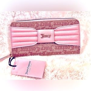 Juicy Couture Pink Bow Glam Wallet